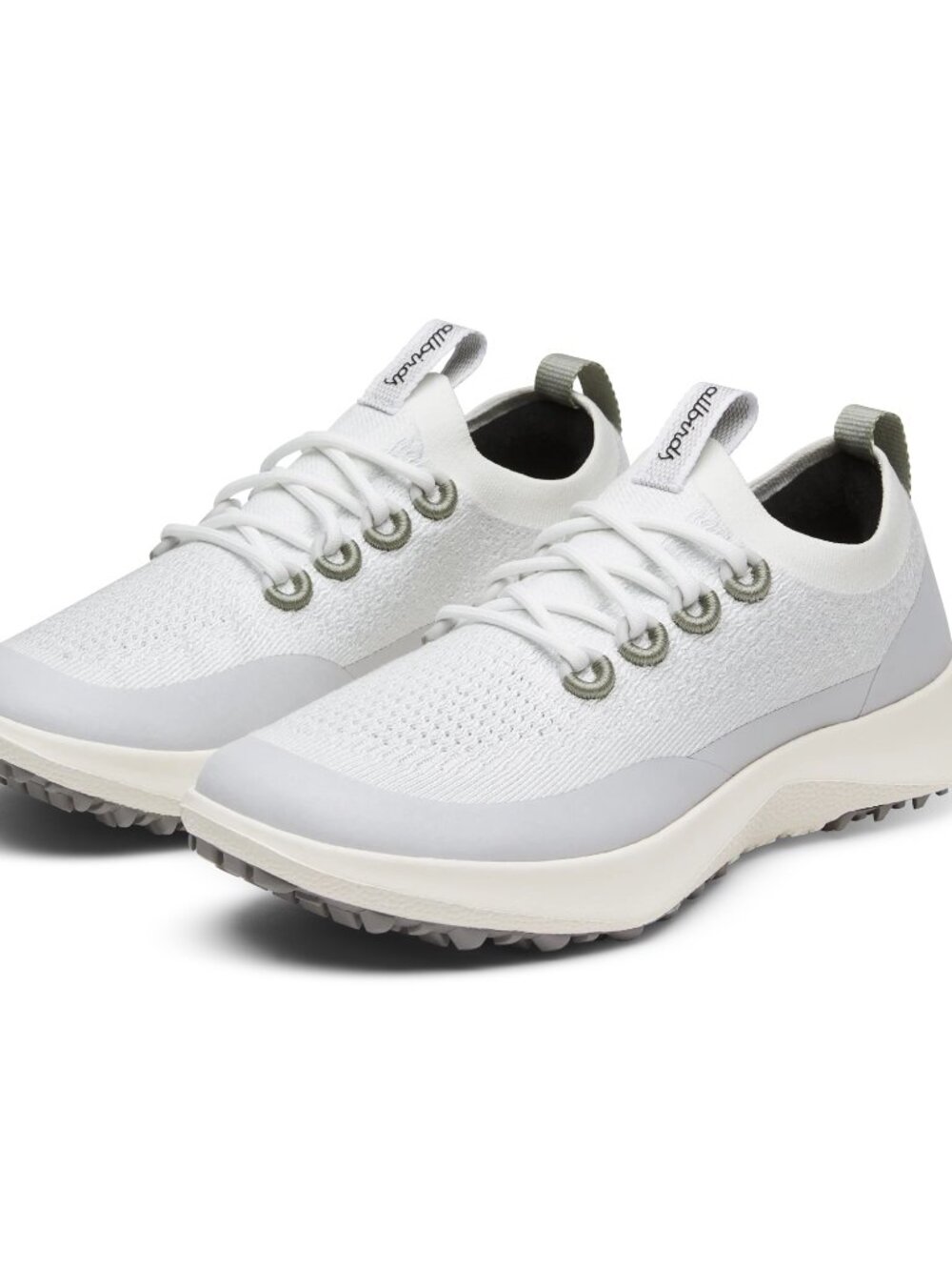 Allbirds Women's Tree Dasher 2 - Utility White/Blizzard/Green, Size 8.5